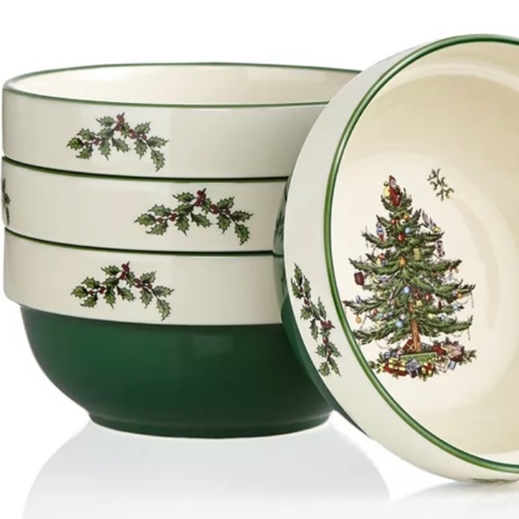 SPODE Christmas Tree Set of Four Stacking Bowls